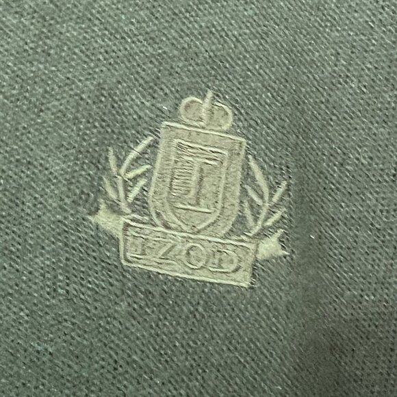 Izod Sweater Vest Green Men’s XL Vintage Crest Made in USA Preppy Golf - Picture 3 of 8